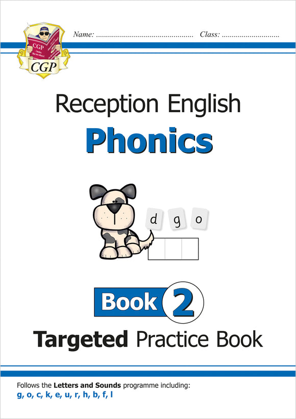 Ages 4-5 English Targeted Practice Book Phonics Reception Book 2 CGP