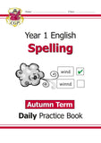KS1 Year 1 Spelling Daily Practice Book Autumn Term with Answer CGP