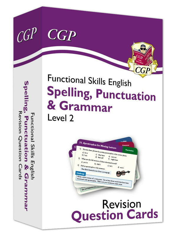 Functional Skills English Revision Cards Spelling, Punctuation & Grammar Level 2