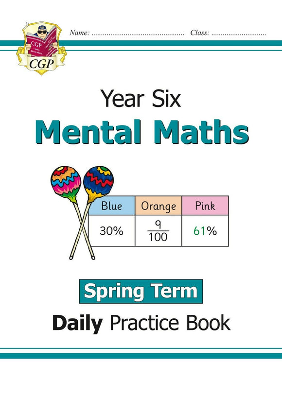 KS2 Year 6 Mental Maths Daily Practice Book Spring Term with Answer CGP
