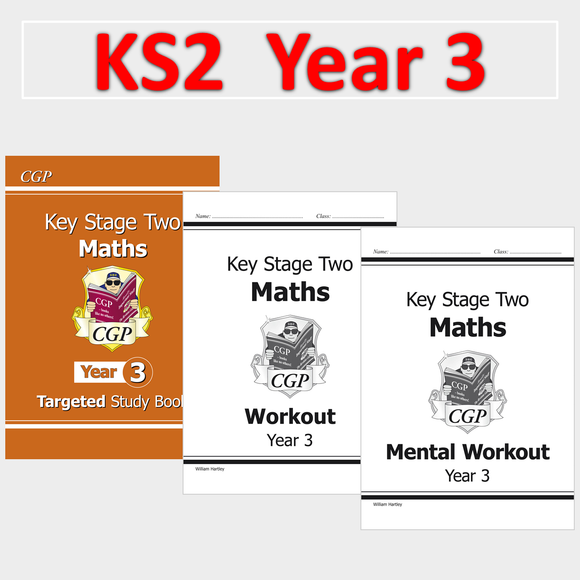KS2 Year 3 Maths Targeted Study Book and Workouts with Answer CGP