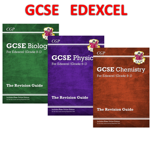 Edexcel GCSE Grade 9-1 Biology Chemistry Physics Revision Guides with Answer CGP