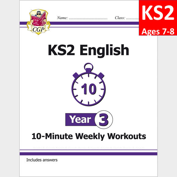 KS2 Year 3 English 10 Minute Weekly Workouts with Answer CGP