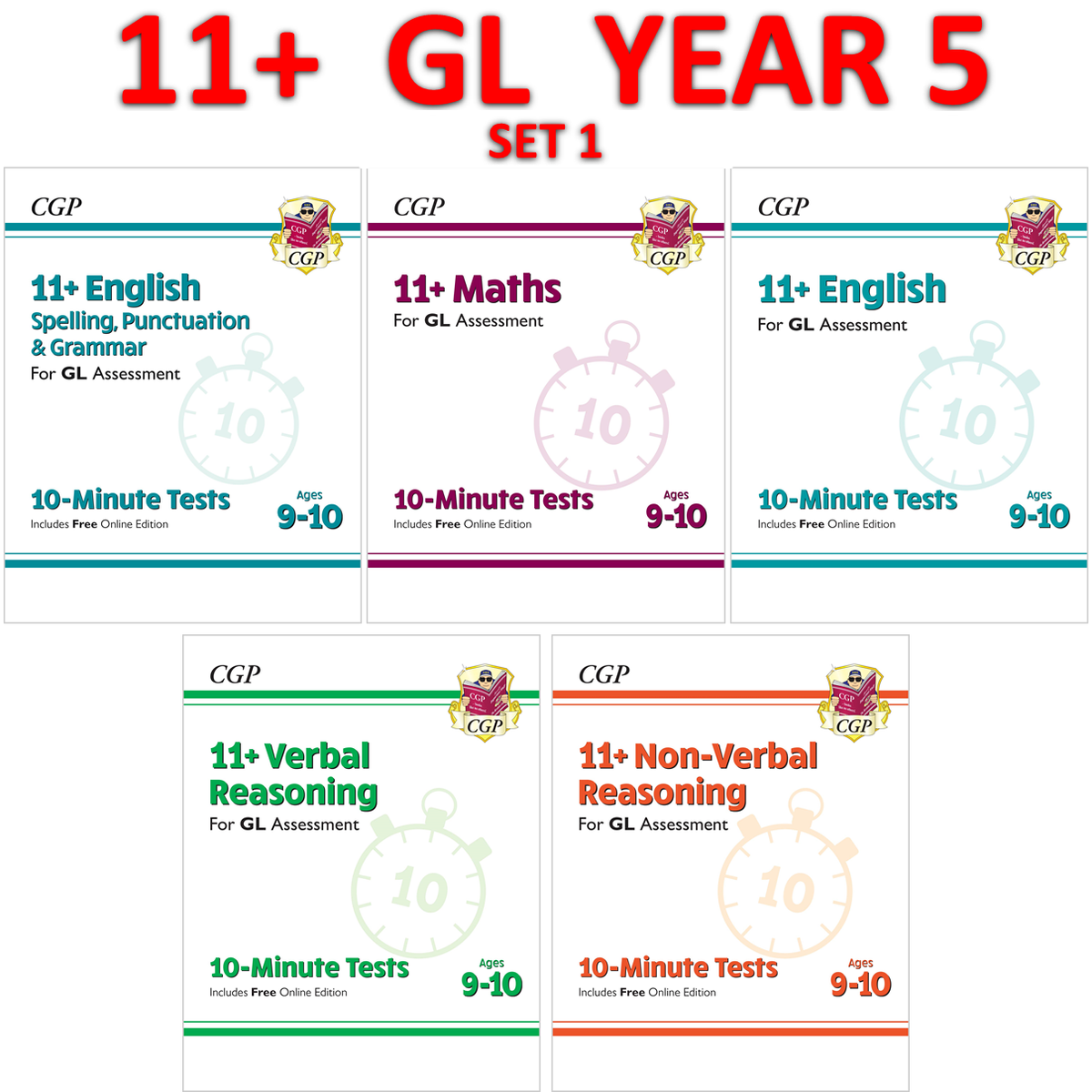 Best 11 Plus books for Year 5 recommendation guide cover