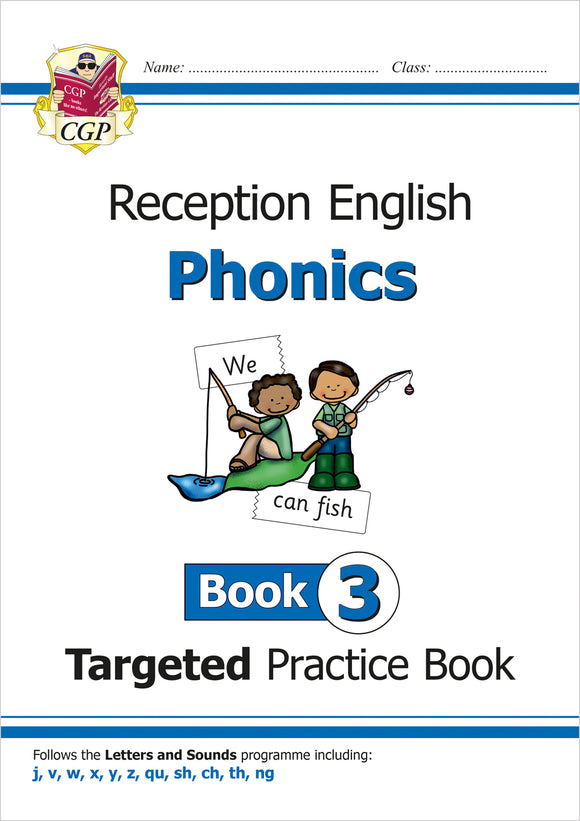 Ages 4-5 English Targeted Practice Book Phonics Reception Book 3 CGP