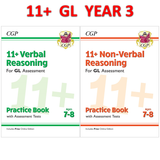 11 Plus Year 3 GL Verbal Non Verbal Practice Book & Assessment Test  Answer CGP