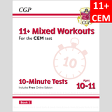 11 Plus Year 6 CEM 10-Minute Tests Mixed Workouts Book 2 with Answer  CGP
