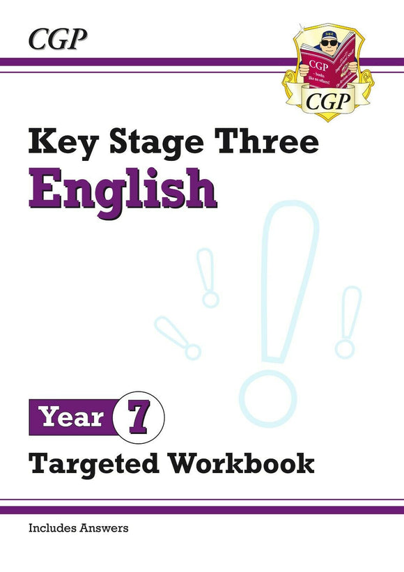 KS3 English Year 7 Targeted Workbook with Answers CGP