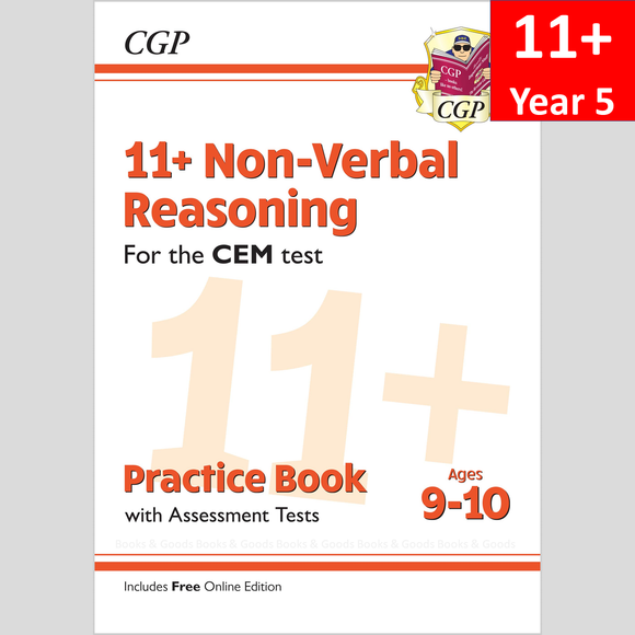 11 Plus Year 5 CEM Non Verbal Practice Book and Assessment Test with Answer CGP