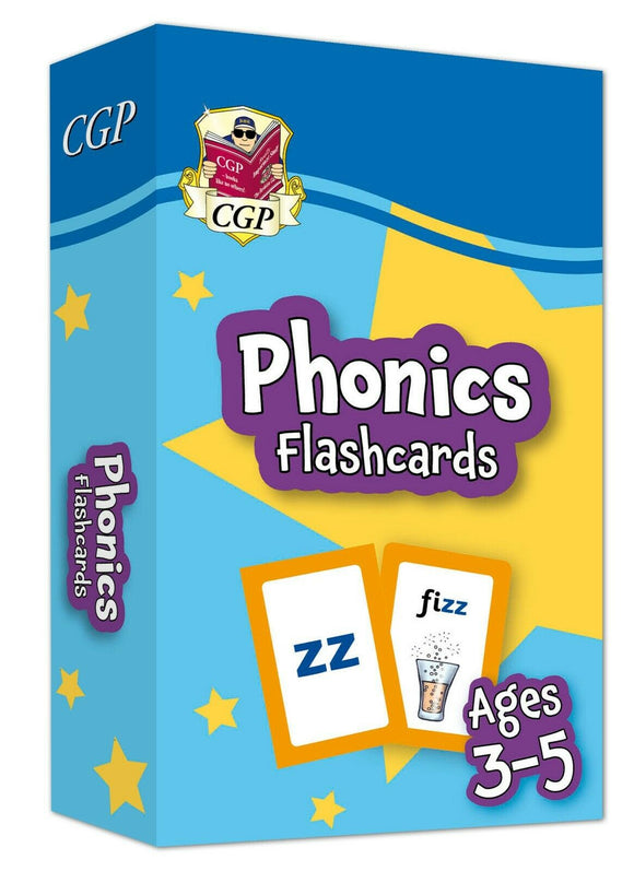 Phonics Flashcards Ages 3-5 Perfect for back to School Practice CGP
