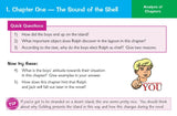 Grade 9-1 GCSE English - Lord of the Flies Revision Question Cards CGP