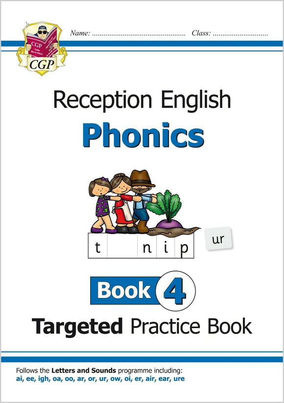 Reception Ages 4-5 Phonics English Targeted Practice Book 4 CGP