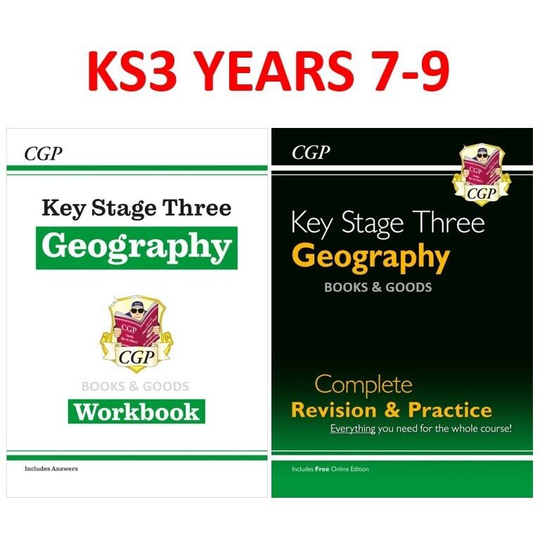 New KS3 Years 7-9 Geography Revision & Workbook with Answers Key Stage ...