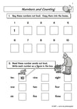 Reception Maths Worksheets, phonics activities, and handwriting sheets Ages 4-5