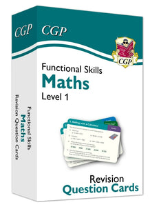 Functional Skills Maths Revision Question Cards - Level 1 CGP