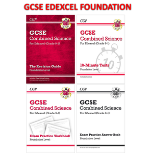 Edexcel Grade 9-1 GCSE Combined Science Foundation 3 Books and Answer Book CGP