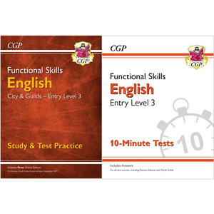 Functional Skills English City & Guilds Entry Level 3 - Study & 10 Minute Tests