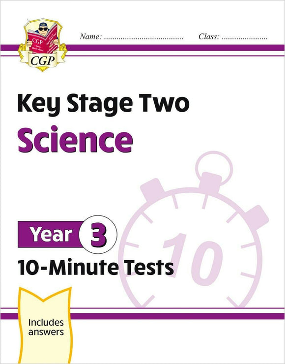 KS2 SATS Year 3 Science 10-Minute Tests with Answer CGP NEW
