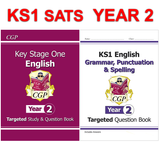 KS1 Year 2 English Targeted Study and Question Books with Answer Ages 6-7 CGP