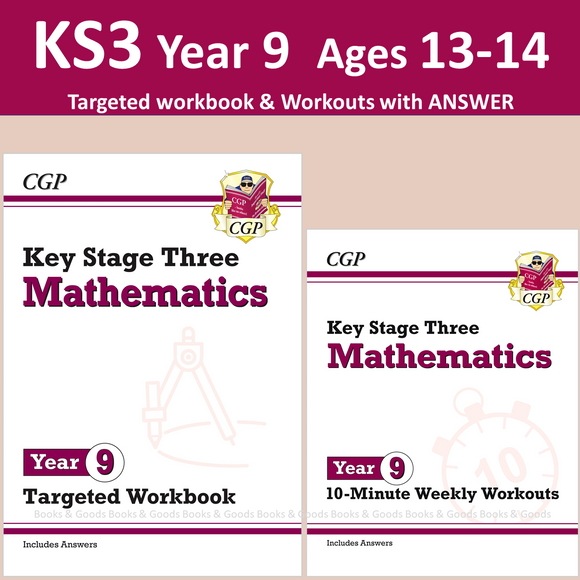 KS3 Maths Year 9 Targeted Workbook and Weekly Workouts with Answer CGP