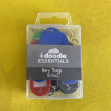 Key Tags Multi Colour Plastic Key Rings ID Tags Name Label Key Tag 10 Pack