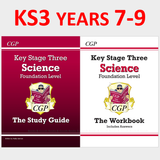 KS3 Years 7-9 Science Study Guide and Workbook with Answer FOUNDATION CGP