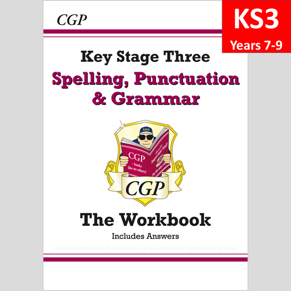 KS3 Years 7-9 Spelling Punctuation and Grammar Workbook with Answer CGP