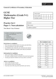 GCSE Maths Practice Papers Higher Grade 9-1 Course wIth Answer CGP