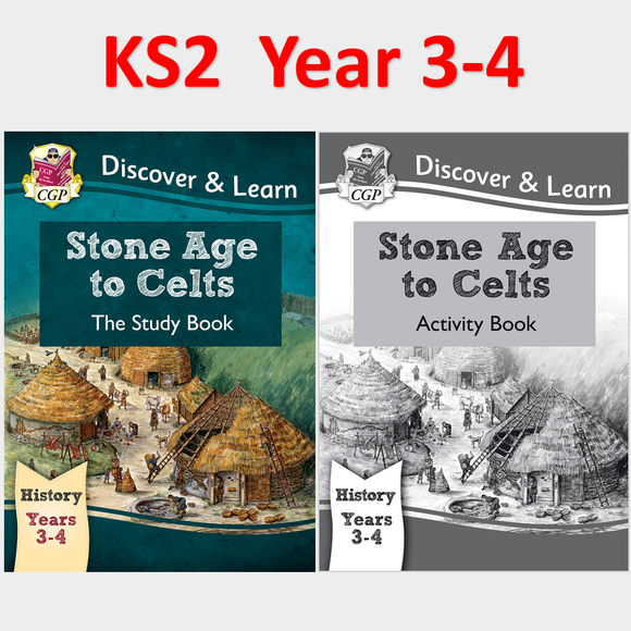 KS2 History Stone Age to Celts Study and Activity Books Ages 7-9 CGP