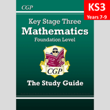 KS3 Years 7-9 Maths Study Guide with Answer Foundation Level CGP