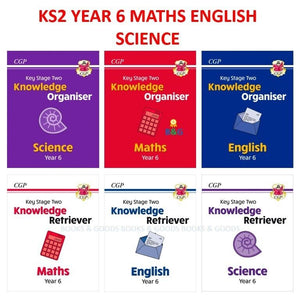 New KS2 SATS Year 6 Maths English Science Knowledge Organiser Retriever 6 Books