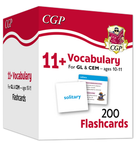 11 PLUS Year 6 CEM and GL Vocabulary Flashcards CGP