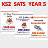 KS2 Year 5 Targeted Question Books Stretch Maths and English with Answer CGP