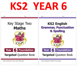 KS2 Year 6 Targeted Question Books Foundation Maths and English with Answer CGP