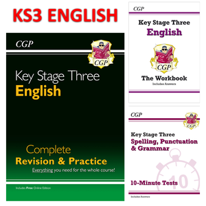 KS3 English Complete Revision and Practice - Workbook -10-Minute Tests CGP