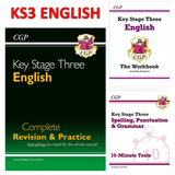 KS3 English Complete Revision and Practice - Workbook -10-Minute Tests CGP