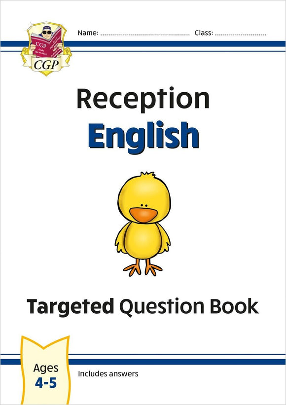 New Reception Ages 4-5 English Targeted Question Book with Answer Cgp 2023