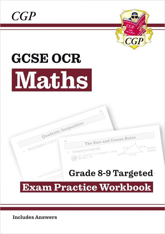 GCSE Maths OCR Grade 8-9 Targeted Exam Practice Workbook with Answe KS4 CGP 2022