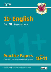 11+ GL English Practice Papers Ages 10-11 - Pack 2 CGP
