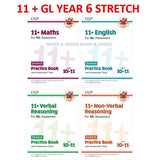 11+ Plus GL Year 6 Stretch Practice Book & Assessment Tests 4 Books CGP 2022