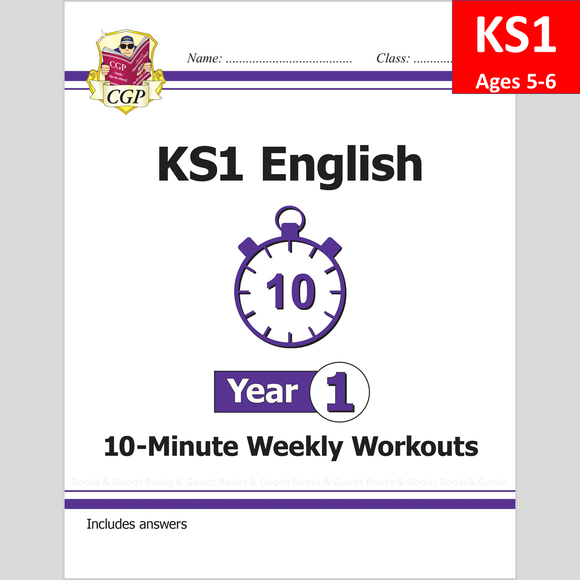 KS1 Year 1 English 10 Minute Weekly Workouts included Answer CGP