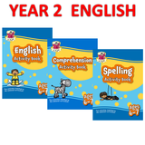 KS1 Year 2 English Comprehension and Spelling  Home Learning Activity Books CGP