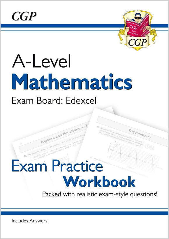 New A-Level Maths Edexcel Exam Practice Workbook with Answer CGP