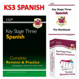 KS3 Spanish Revision & Practice Workbook Vocabulary Practice Question Cards CGP