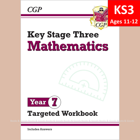 KS3 Maths Year 7 Targeted Workbook included Answer CGP