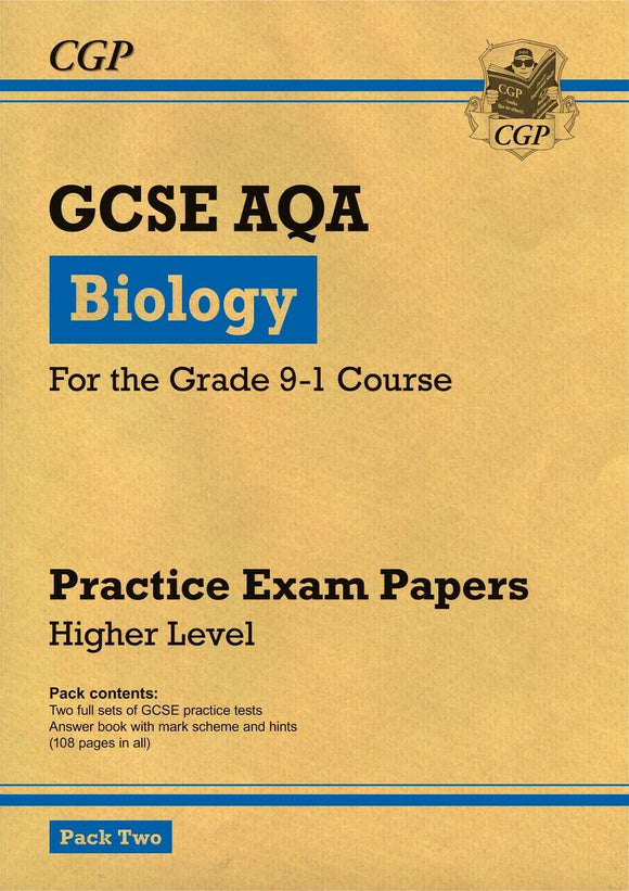 Grade 9-1 GCSE Biology AQA Practice Papers: Higher Pack 2 with Answer CGP