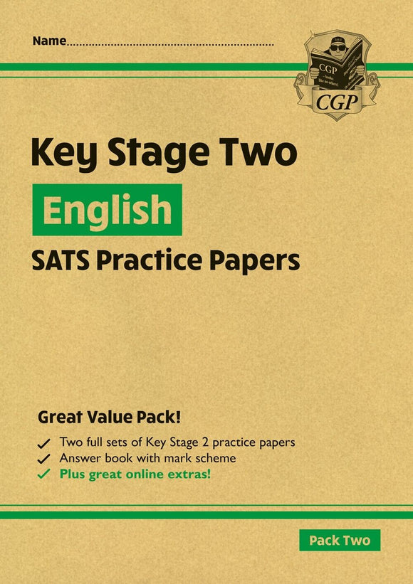 KS2 English SATS Practice Papers Pack 2 with Answers Ages 7-11 Key Stage 2 CGP