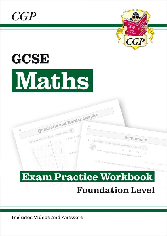 New GCSE Maths Exam Practice Workbook Foundation Level with Answer KS4 CGP 2022