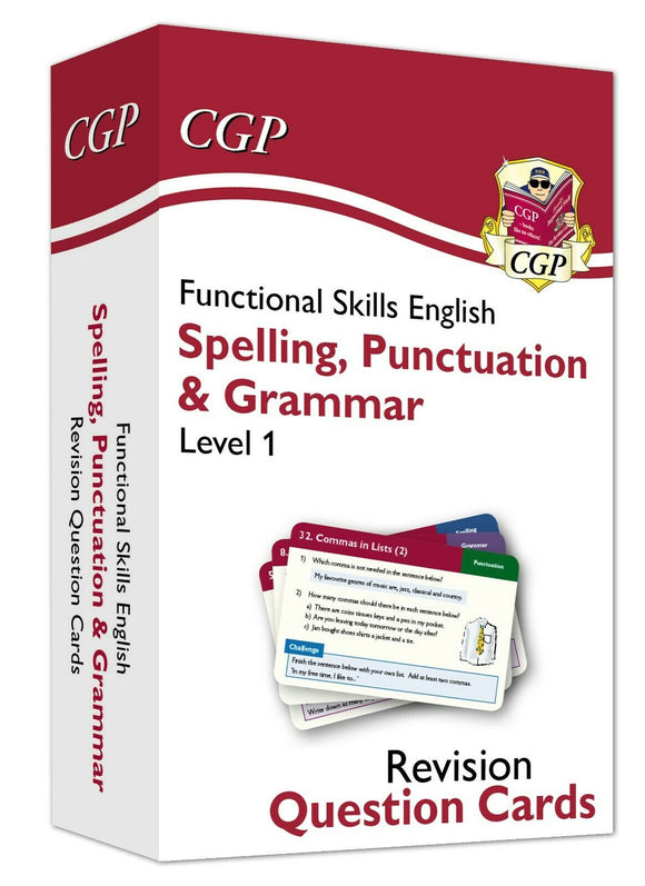 Functional Skills English Revision Question Cards Spelling Punctuation & Grammar