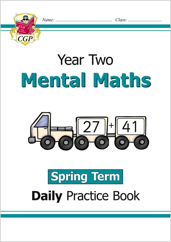 KS1 Year 2 Mental Maths Daily Practice Book with Answer Spring Term CGP